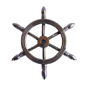 Sculpture de poids de roue de bateau en métal de la meilleure qualité pour bureau, Sculpture de poids en laiton Antique de haute qualité pour bureau - Product Image 1