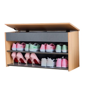 เฟอร์นิเจอร์ตู้เก็บรองเท้าสองชั้นพร้อมช่องเปิดด้านบน - Product Image 1