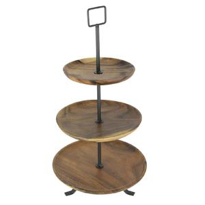 Meilleure vente Présentoir à gâteau en bois fait main Design unique Vente en gros de luxe classique de haute qualité pour dessert et usage décoratif - Product Image 6