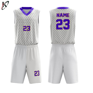 Ensemble de basket-ball réversible personnalisé entièrement sublimé uniforme respirant vêtements de sport d'été pour les grandes tailles - Product Image 6