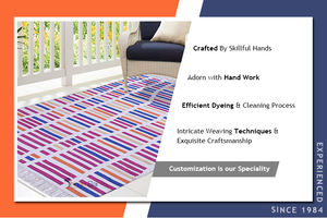 Proveedor principal de alfombras tejidas bordadas hechas a mano de material de algodón 100% personalizadas para compradores mayoristas - Product Image 6