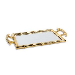 Plateau de service alimentaire de forme carrée fait main plateau de service à dessert en métal et miroir de qualité supérieure par Home Arts - Product Image 3