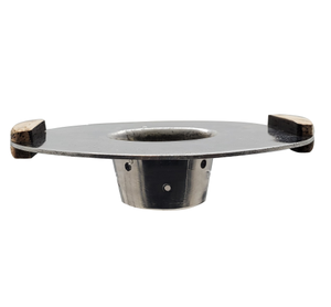 Passoire à bar en acier inoxydable avec poignées en bois, outil à cocktail minimaliste, design durable - Product Image 1