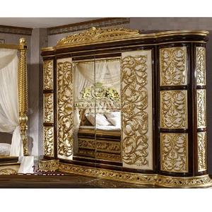 Armario de Madera de Teca Tallado a Mano de la Mejor Calidad, Tallado Exquisito, Tamaño Personalizado de Lujo, Diseño Moderno - Product Image 1