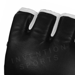 Gants de boxe demi-doigt en PU sur mesure en cuir de vachette de haute qualité tailles 12oz et 16oz pour l'entraînement MMA - Product Image 2