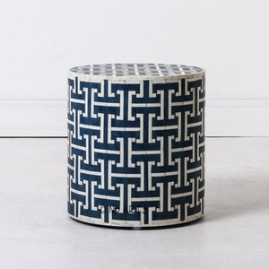 Luxury Handmade Bone Inlay Furniture Side <b>Table</b> Coffee <b>Table</b> Wooden Accent End <b>Table</b> Decorative Living Room Bedroom Hotel Home - Product Image 4