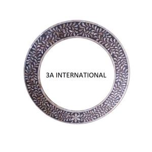 Look royal résine forme ronde élégant miroir cadre luxe moderne miroir mural usage domestique mur miroir hôtel décoration - Product Image 1