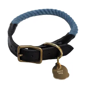 Collier de Chiot Réglable pour Chiens, Laisses et Colliers pour Animaux de Compagnie, Entraînement au Trafic, Logo de Marque Personnalisé, 1 Pièce/Sac d'Opp, T/T - Product Image 1