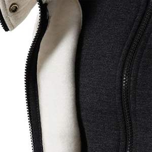 Custom Men <b>Hoodies</b> Sweatshirts Solid Color Casual Hip Hop Street wear Hooded <b>Zip</b> <b>Up</b> <b>Fleece</b> Material Long Sleeve Man <b>Hoodies</b> 2023 - Product Image 6