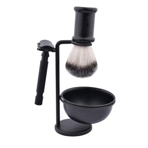 Juego de afeitado de madera rosa para hombre, brocha de afeitar con doble filo personalizado, maquinilla de afeitar de seguridad - Product Image 1