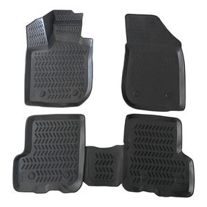 Teamcar พรมปูพื้นรถยนต์,เสื่อปูพื้นห้องเก็บสัมภาระ3 D กันลื่นรุ่น F 30 2011 X ใส่ได้กับ BMW สีดำ5ชิ้น - Product Image 2