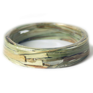 Designs Deal Women's Stylish Gold-Plated Orange Resin <b>Bangles</b> Fashionable <b>Wood</b> Main Material Wedding/Party Gift Set - Product Image 1