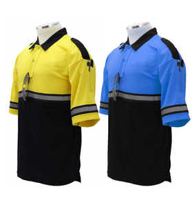 Haute visibilité demi manches réfléchissant polo de sécurité décontracté haute visibilité vêtements de travail grande taille Logo personnalisé ensembles de sécurité - Product Image 1