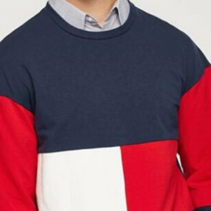 Sudadera de bloque de color de alta calidad para hombre con tela polar de algodón 100% - Product Image 5