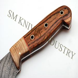Cuchillo de chef de cocina de Damasco hecho a mano personalizado con patrón de giro en toda la longitud 13 "(Smk1250) - Product Image 3