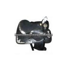 Selle occidentale de type anglais de haute qualité sculptée à la main en cuir provenant de fournisseurs indiens - Product Image 1