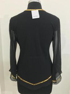 2022 New Arrival Women Sexy Shiny Solid Embroidery Party Blouse Bright <b>Sequin</b> Long Sleeved <b>Tops</b> Beaded High Trend Fashion - Product Image 6