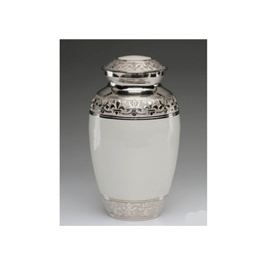 Urnes de crémation pour adultes en laiton doré et blanc, pour cendres humaines personnalisées, très vendues, fabricant indien à bas prix - Product Image 5