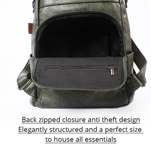 2021 new design girls <b>Backpack</b> bag genuine Leather <b>college</b> Schoolbag Ladies Shoulder bag high quality custom logo - Product Image 5