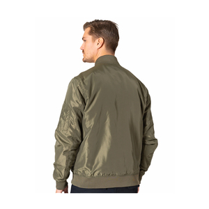 2023 Custom Satin Lightweight Waterproof Winter Cotton Breathable Classic <b>Baseball</b> <b>Bomber</b> <b>Jacket</b> for Men Slim Fit Plus Size - Product Image 2