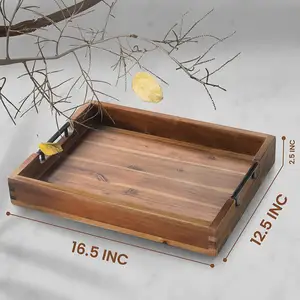 serving wooden tray