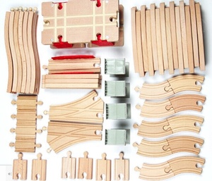 Factory Supply <strong>Wooden</strong> <strong>Train</strong> Track <strong>Set</strong> for Kids <strong>Wooden</strong> Track <strong>Train</strong> Component - Product Image 1