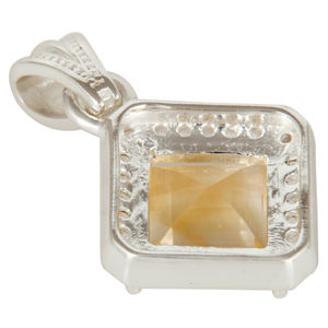 Pendentif en citrine brillante, argent sterling 925 massif, pendentif pour femme, fournisseur de bijoux, collection classique - Product Image 3