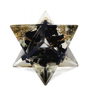 Orgonita de turmalina negra pulida Merkaba Star Cristal curativo espiritual Piedra de orgonita pulida - Product Image 5