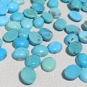 Cabochon turquoise calibré Arizona pierre précieuse en vrac pierre naturelle dans la fabrication de bijoux de qualité incroyable forme ovale de la belle au bois dormant - Product Image 3