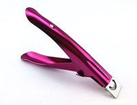Coupe-ongles professionnel en acrylique couleur bordeaux, outil de coupe pour faux ongles, outil de nail art, pince durable en acier inoxydable pour doigts