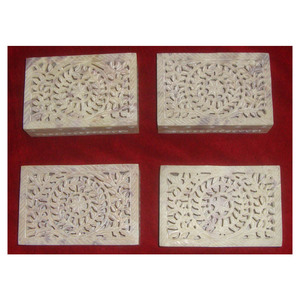 Caja de joyería de piedra Natural de 15x10 cm para decoración del hogar, jabonera India - Product Image 1
