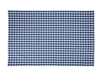 Serviette de cuisine carrée multi-usages en coton 100% bleu marine à carreaux, absorbante, technique de tissage, taille personnalisée