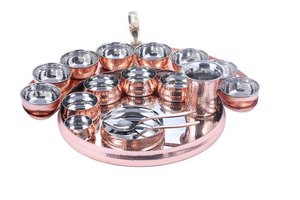 Findking — Set traditionnel thia en acier inoxydable et lune en cuivre, ensemble traditionnel, en cuivre pur, en soldes - Product Image 3