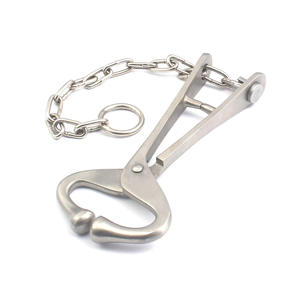 High Quality Stainless Steel Direct Factory Manufacturing Cow Nose And Bull Nose Holder With Customised Chain Length - Product Image 3