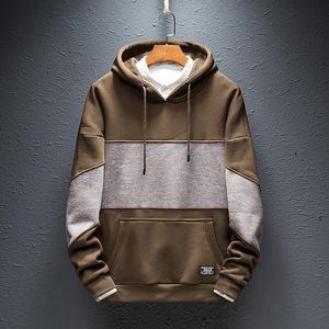 EVERGLOW — sweat-shirt à capuche deux tons pour hommes, sweat-shirt imprimé Hip Hop, vente en gros, automne, - Product Image 1