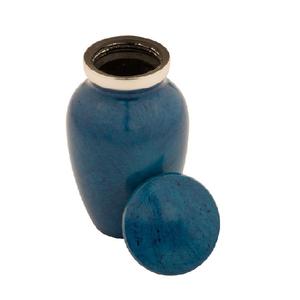 Urna de recuerdo de decoración moderna de estilo europeo de Metal blanco perla de alta calidad para suministros funerarios - Product Image 4