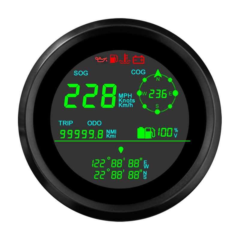 ボート用 デジタルGPSスピードメーター オドメーター 直径52mm 新品 楽天市場】ボート用 デジタルGPSスピードメーター オドメーター