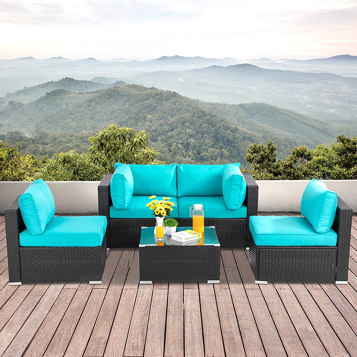 Poly Rattan Furniture Garden Sofa Set- Vietnam Factory Outdoor Furniture