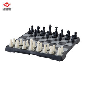 Magnetic travel chess foldable playing field storage compartment inside Longfield Chess Games EU wholesaler Kids Toys