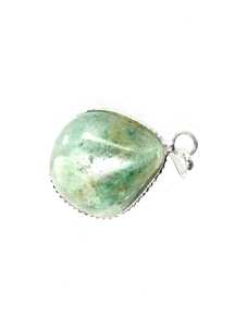 Top Quality Stone Pendant Green Calcite Tumbled Pebbel Healing Stone Pendant Crystal Tumbled Gemstone Agate Necklace Wholesaler - Product Image 4