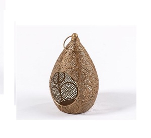 Oriental Metal/<b>glass</b> <b>Lantern</b> in Moroccan Design, <b>Lantern</b> in 6 Colors - Product Image 4