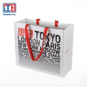 ขายดีที่สุดที่กำหนดเองร้านขายของชำ Pp ทอกระเป๋าช้อปปิ้งที่มีการเคลือบด้านทำในเวียดนาม - Product Image 5