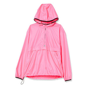 2025 nueva chaqueta cortavientos rosa de moda para mujer con diseño personalizado y logotipo de marca de ropa - Product Image 1