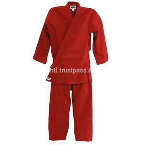 Kimono de couleur rouge bjj gi pour adulte/unisexe bjj gi uniforme - Product Image 1
