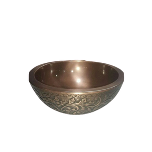 Fregadero de lavabo de Color marrón cobre Fregadero de forma redonda de tamaño personalizado para accesorios de cocina y baño - Product Image 2