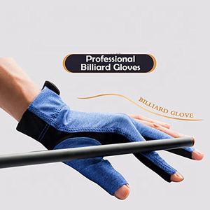 2023 venta al por mayor precio bajo sublimado triángulo tipo madera varilla caja 3 dedos guantes de billar para la venta - Product Image 5