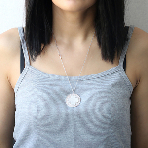 Trèfle Design Citrine Pierre Pendentif Rond Charme Pendentif En Gros 925 Argent Sterling Turc Bijoux - Product Image 3