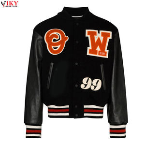Chaqueta Letterman de alta calidad personalizada de chenilla bordada chaqueta de béisbol al por mayor chaqueta universitaria unisex - Product Image 2