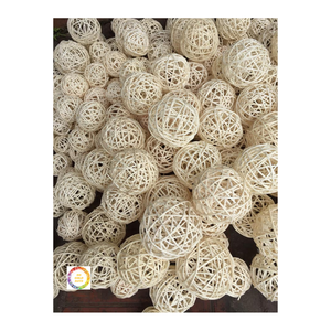 Bola de mimbre decorativa para colgar, cadena de luces, 99GD, colorida - Product Image 2