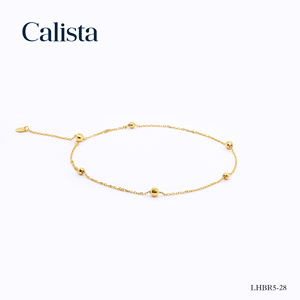 Pulsera de cadena de oro amarillo sólido de 10K de moda para mujer Pulsera de diseñadores con estilo para regalo al por mayor - Product Image 3